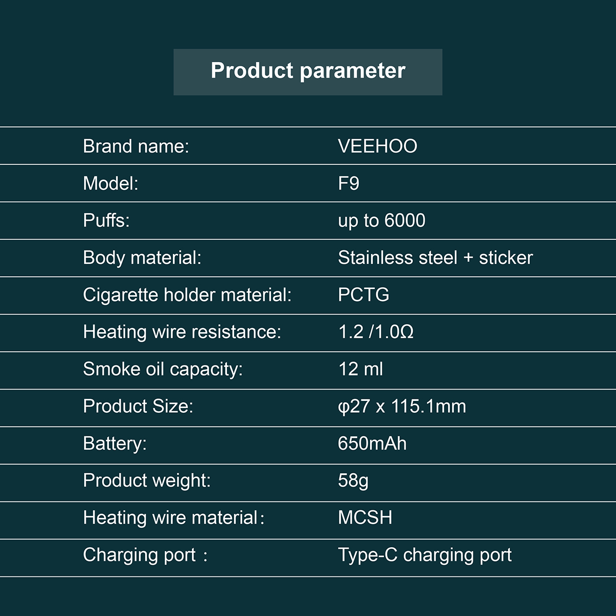 F9 Adjustable Airflow Vape