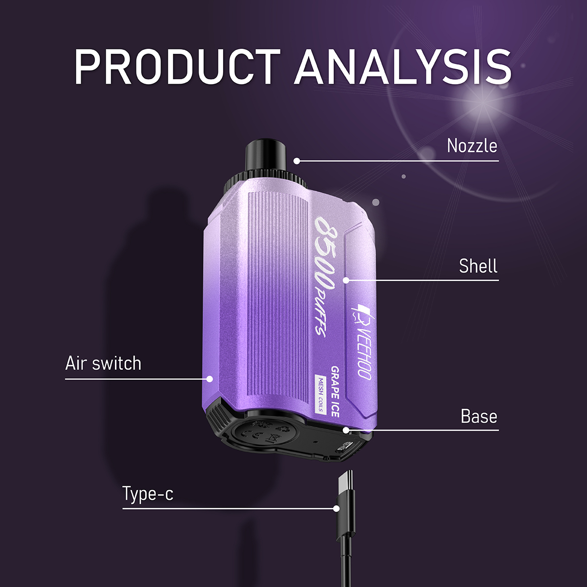 A17 Adjustable Airflow Box Vape