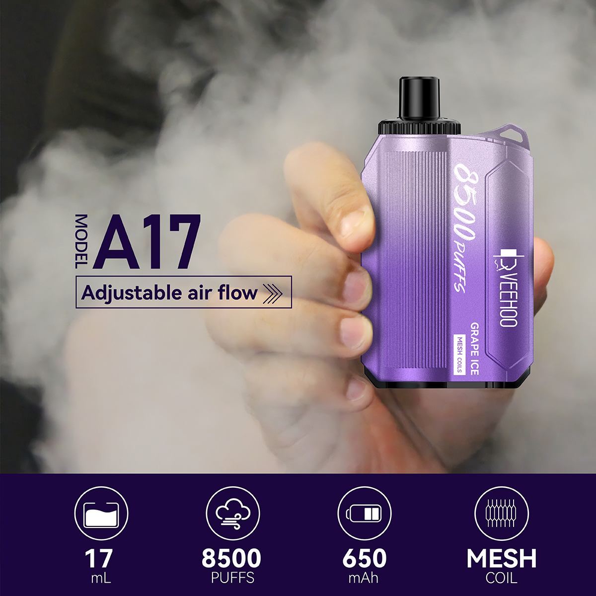 A17 Adjustable Airflow Box Vape